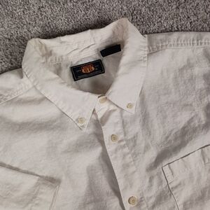 Route 66 XL Linen Button Down Mens Shirt